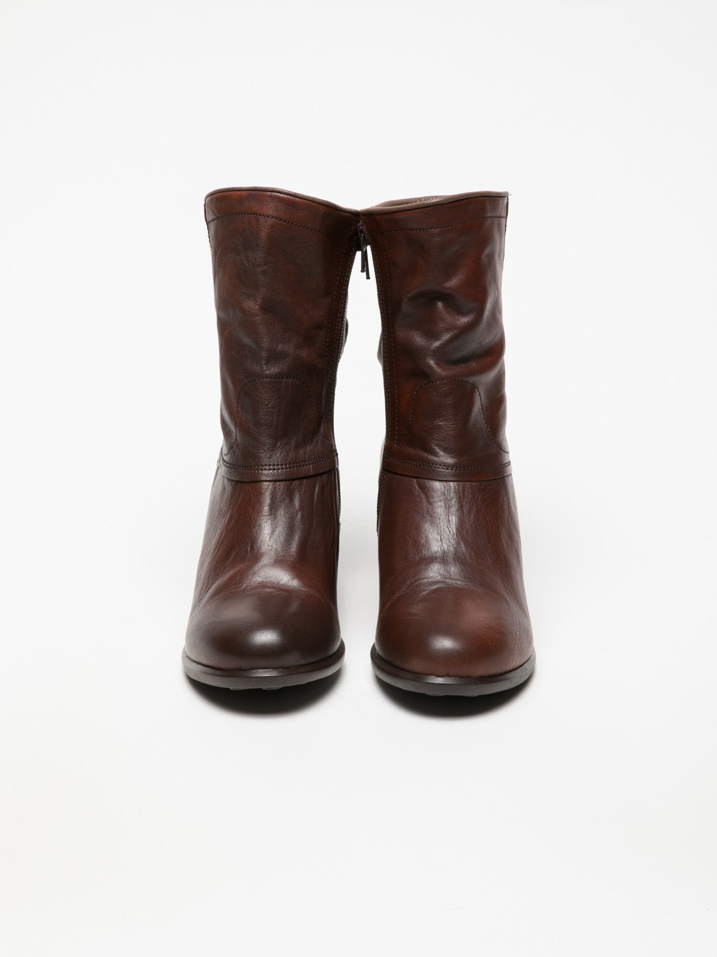 Fly London Botins com Fecho em Castanho Sela